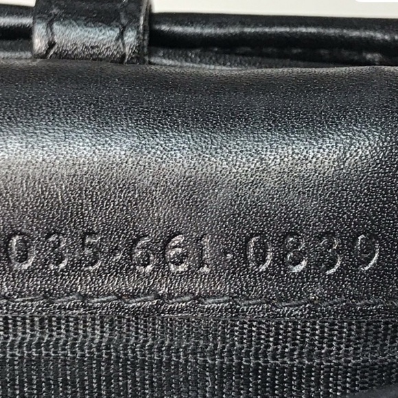 EUC Gucci Black Leather Sherry line twist lock long wallet with box - Picture 6 of 9